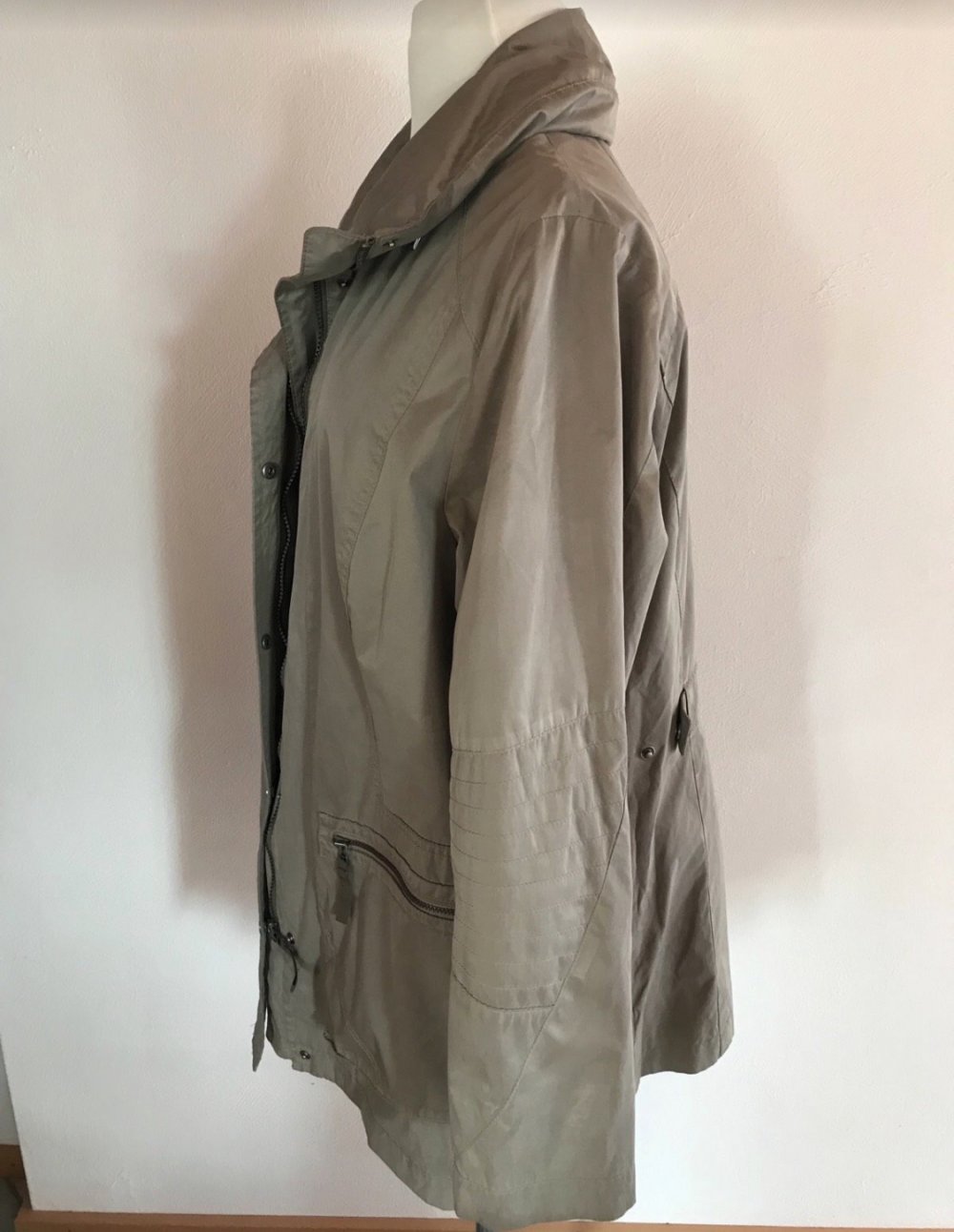 Manteljacke Trench Coat 46 Plussize Casual Parka Übergangsjacke Fuchs Schmitt Sports Canvas Outdoor Jacket Women Brand Markenware Spencer Timeless Mängel lesen 