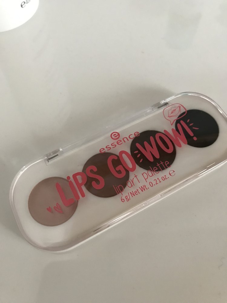 Lip Art Palette Essence OVP Lips Go Wow brown 