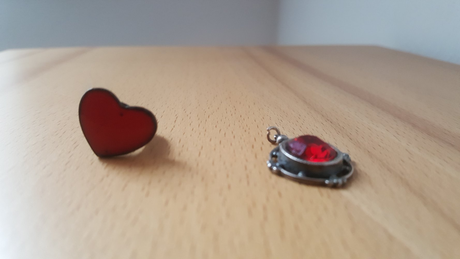 Ring verstellbar, Vintage Shabby, 70s, Emaille Herz Kupfer, SX, Art Deco Style, Vintage Lover, Heard`s Unique, Herzring rot-braun, Anthik Look