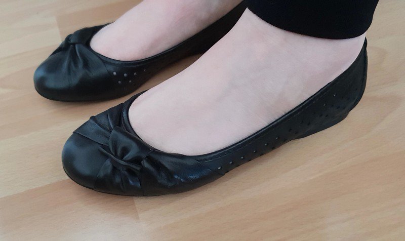 Esprit Leder Ballerinas in schwarz Gr. 38 NEU NP 59,95€