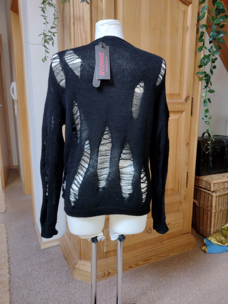 Destroyed Pullover Gothic, Punk, Grunge, Alternativ - neu und ungetragen