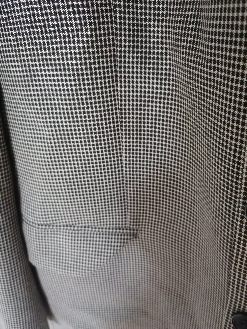 Sakko Jackett schwarz beige gemustert Gr. 102 ?