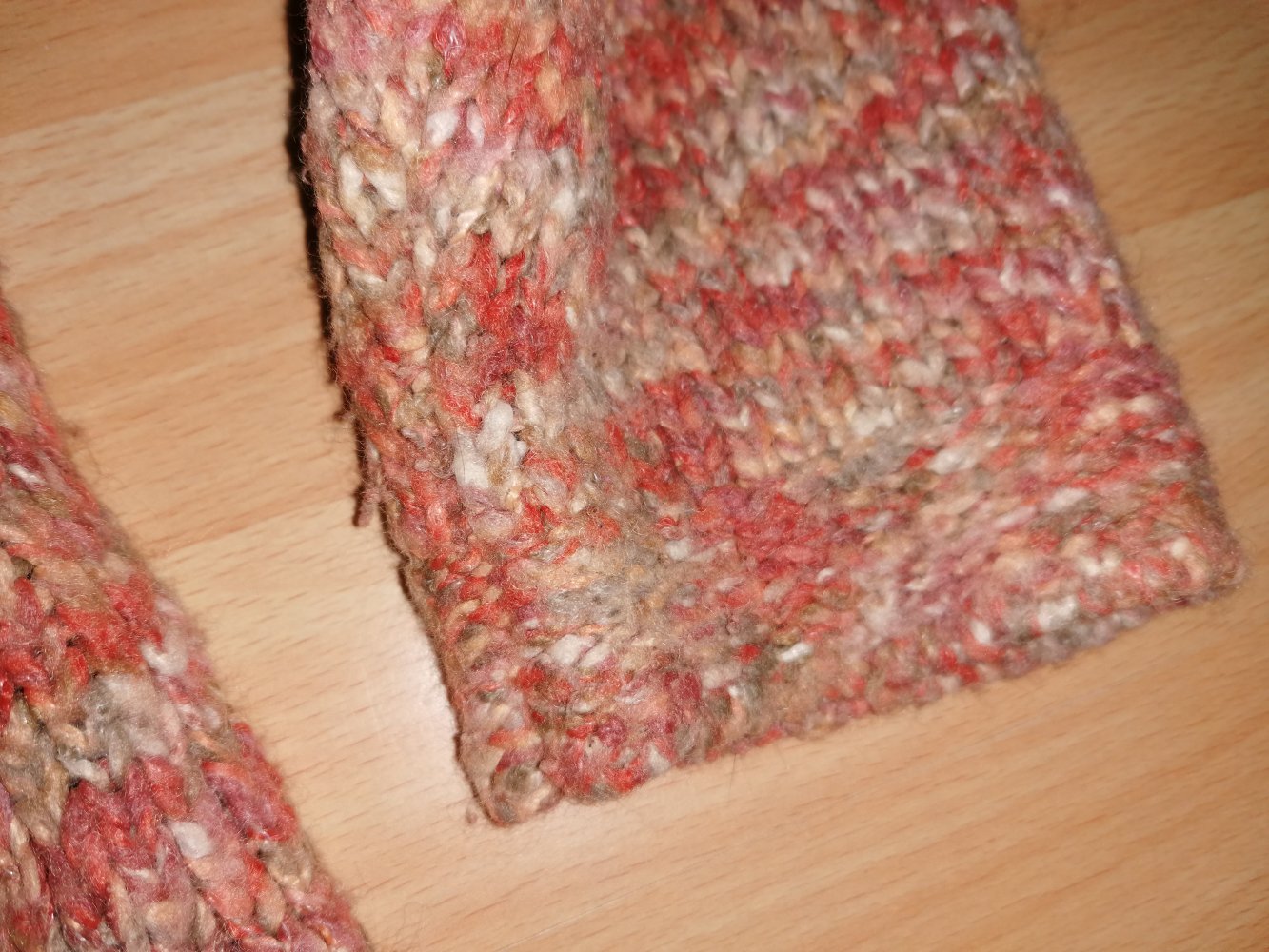 Pullover orange meliert grün Gr. XL L Bluhm Collection Strickpullover