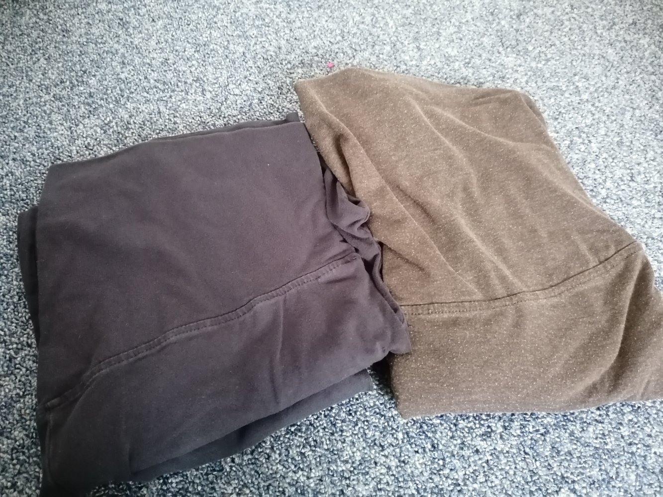 Umstandsleggings Leggings Set Gr. L Aldi up2fashion grau blau