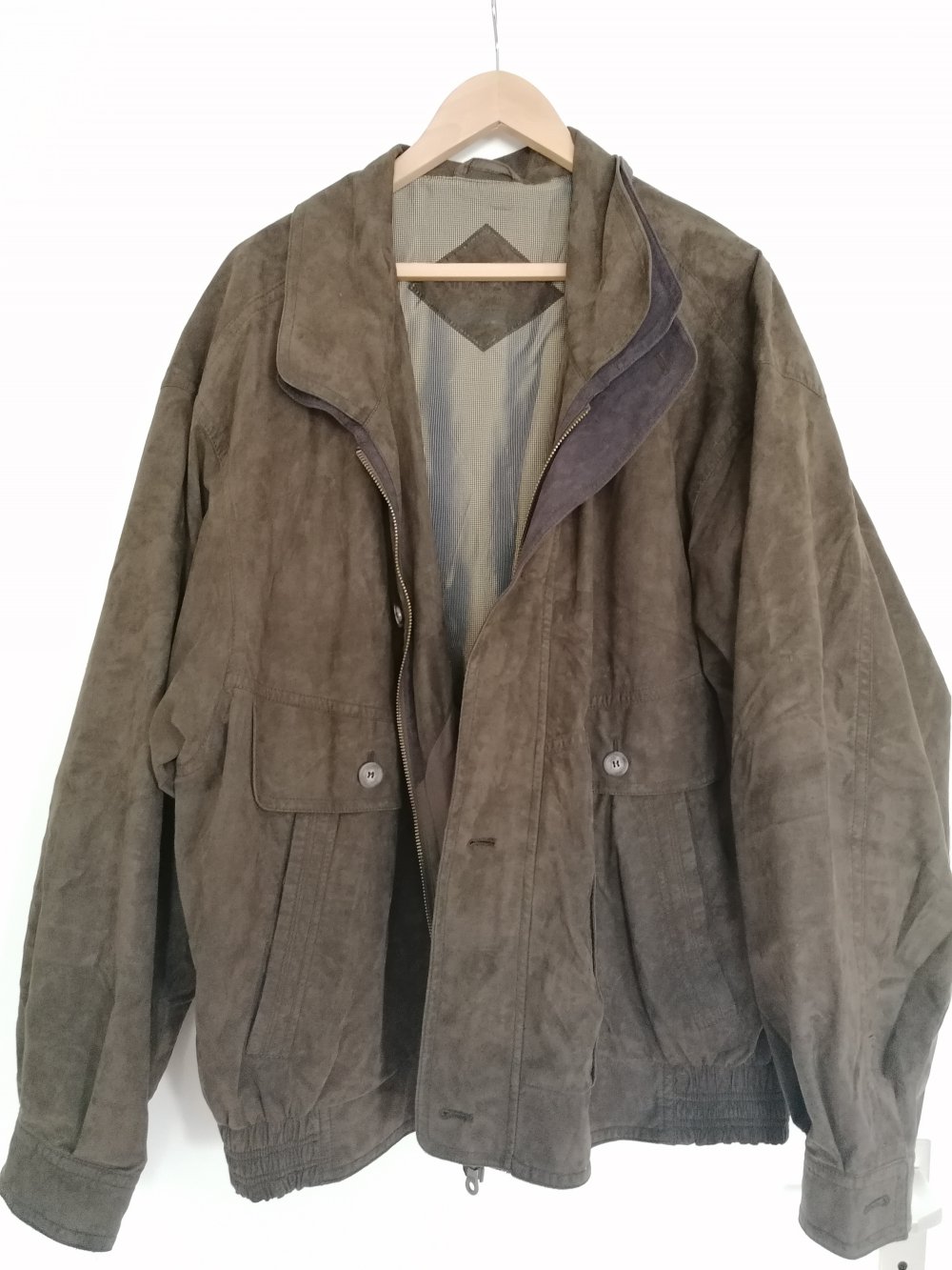 Jacke Herrenjacke braun in wildlederoptik Amaretta soft Brandt Gr. 30