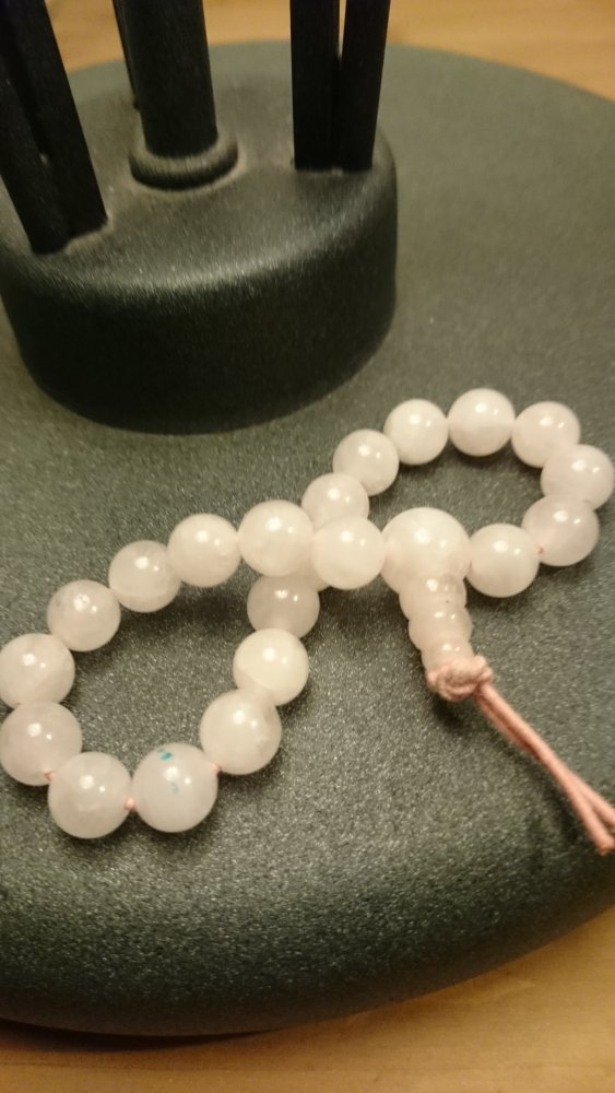 Rosaquarz Edelstein Armband 