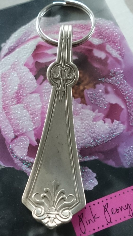 Antiker Schlüsselanhänger - Kettenanhänger Vintage Silber