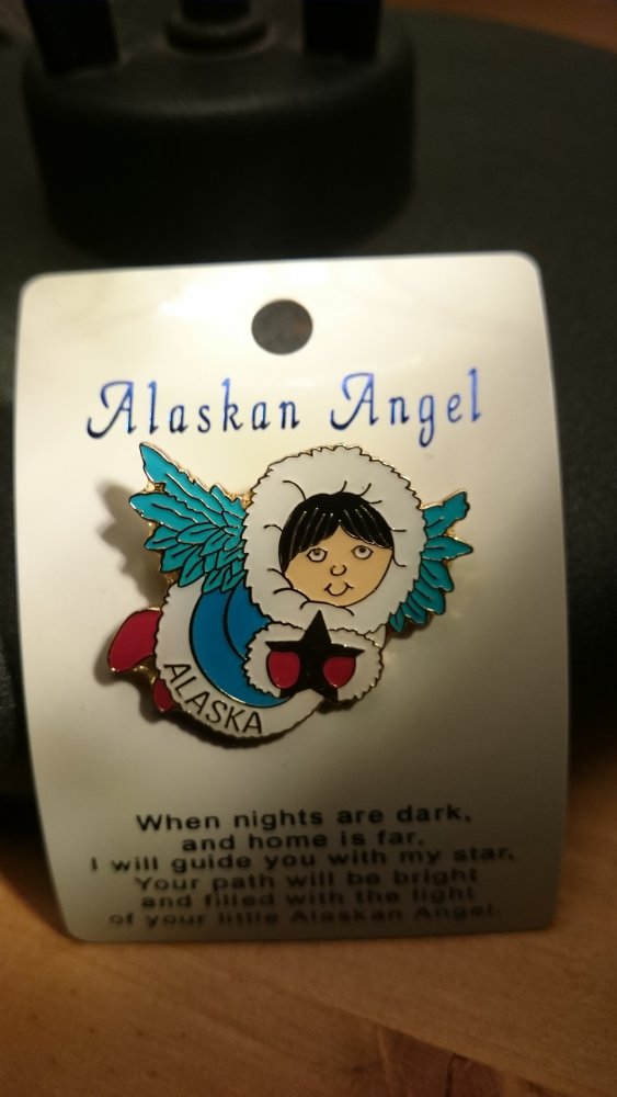 NEU! Emaille Pin Alaska Angel 