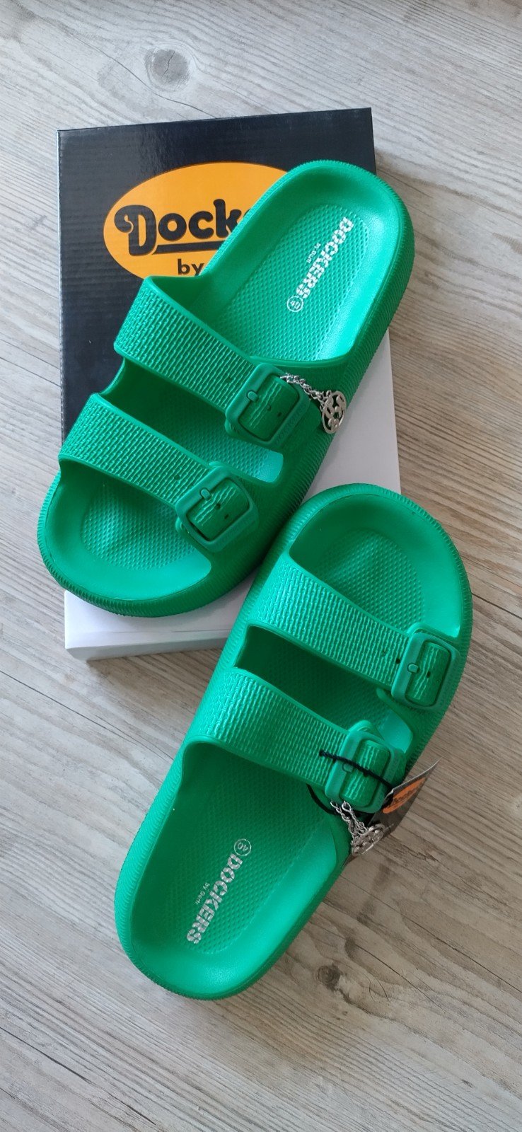 Dockers by Gerli Pantoletten grün Gr. 40. NP 40 Euro