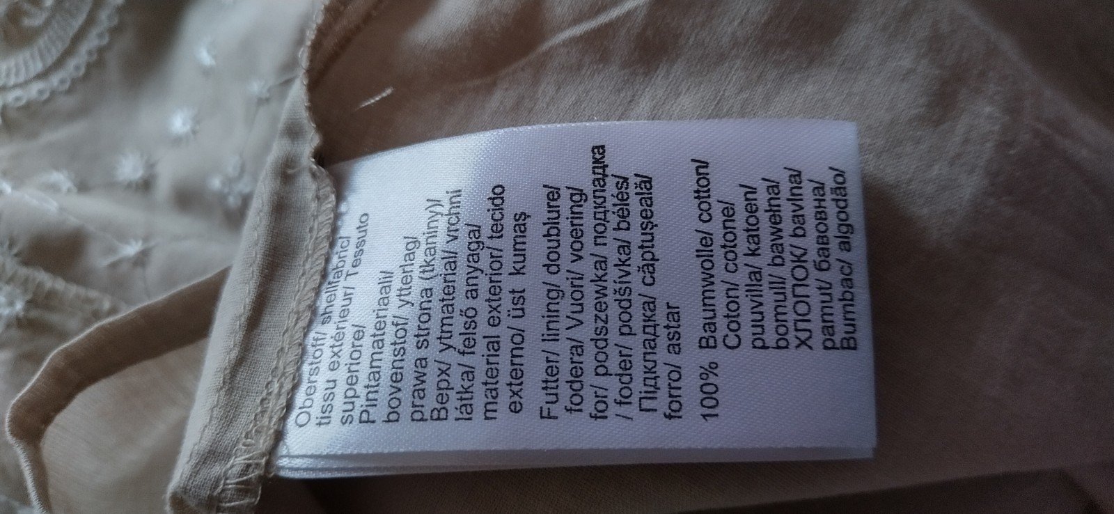 Neu! Boho Baumwollkleid Gr. 48 mit Stickerei