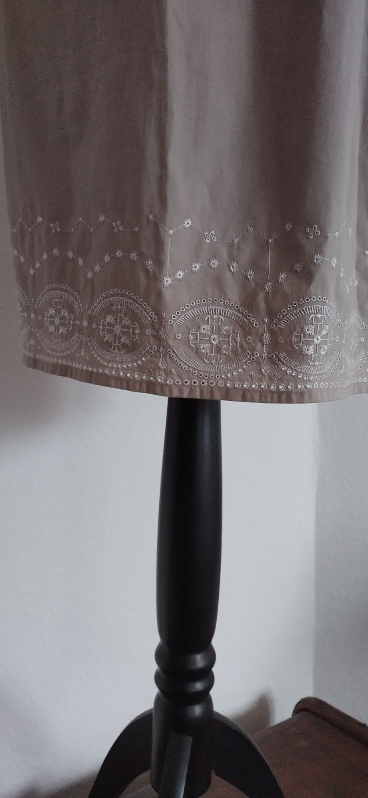 Neu! Boho Baumwollkleid Gr. 48 mit Stickerei