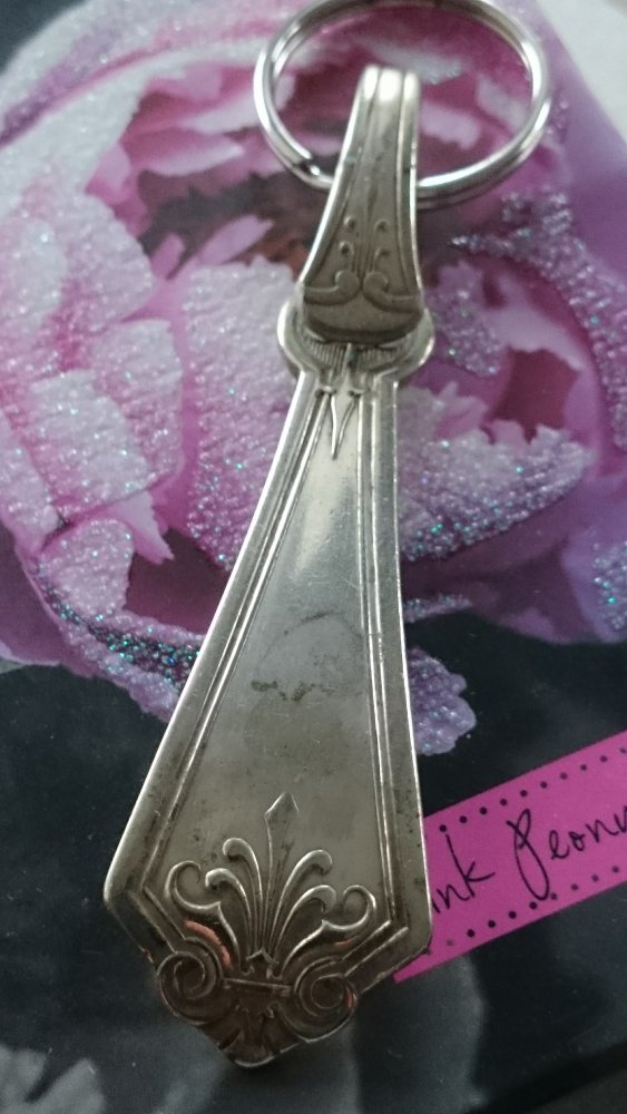 Antiker Schlüsselanhänger - Kettenanhänger Vintage Silber