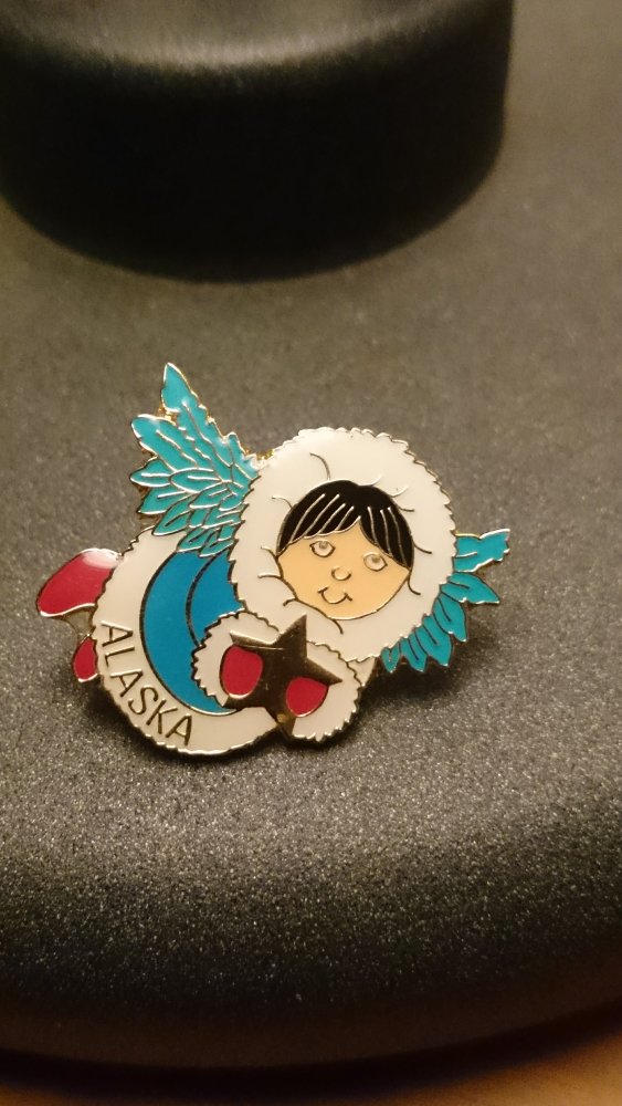 NEU! Emaille Pin Alaska Angel 
