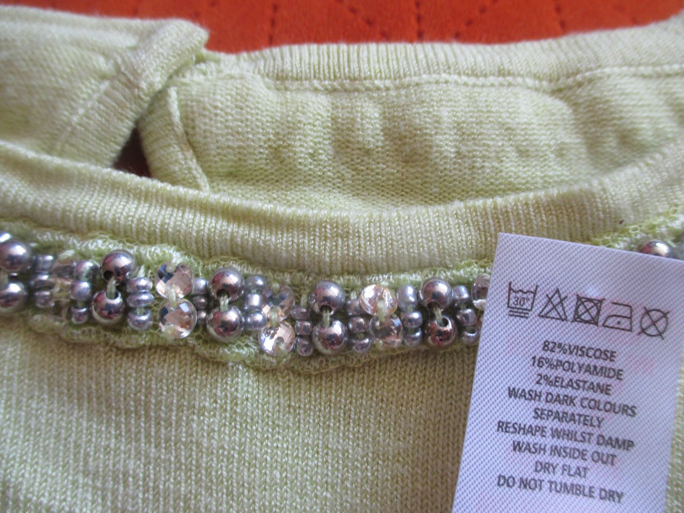 NEUw * Gold- Perlen * Strass- Kristalle * Kurzarm * Feinstrick- Pullover 
