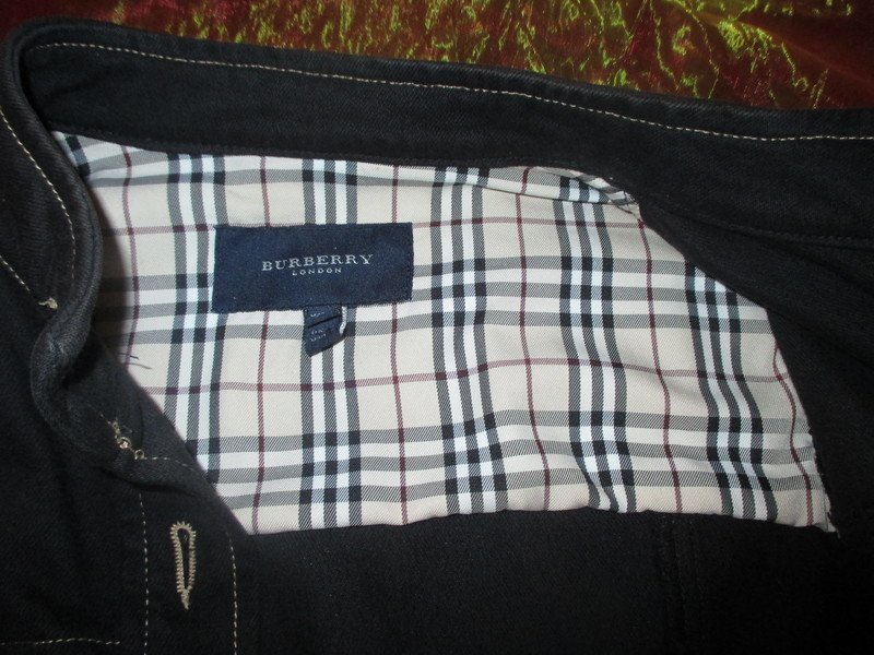  NEU * Edel * klassisch * Jeans- Jacke * Original ''BURBERRY'' Gr. 36- 38/ S * blau- Novacheck * Karo *