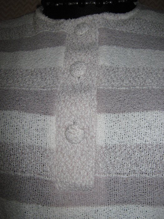 NEUw * Edel * Original Vintage * DESIGNER * Feinstrick * Streifen * Pullover * Gr. 40- 42, 44/ M- L * cremè- beige * nude *