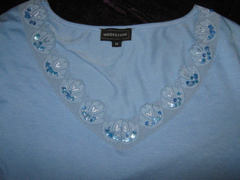 NEU * Sexy * Lace- Spitzen * Pailletten * Langarm * Longsleeve * T- Shirt 