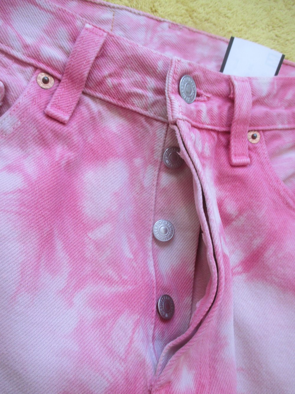   NEU mit ETIKETT * Original 1990er VINTAGE * Coachella * Festival * Batik * Jeans- Hose 