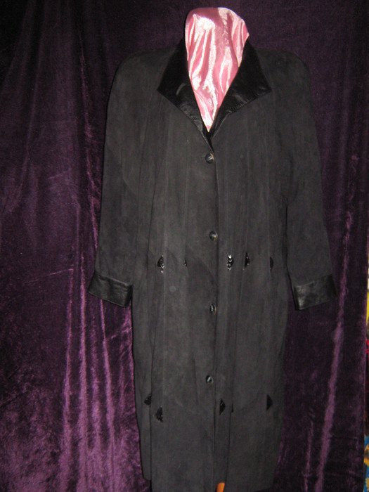 NEUw * Edel * ausgefallen * Original Granny VINTAGE * Boho * Echt- Leder * Mantel 