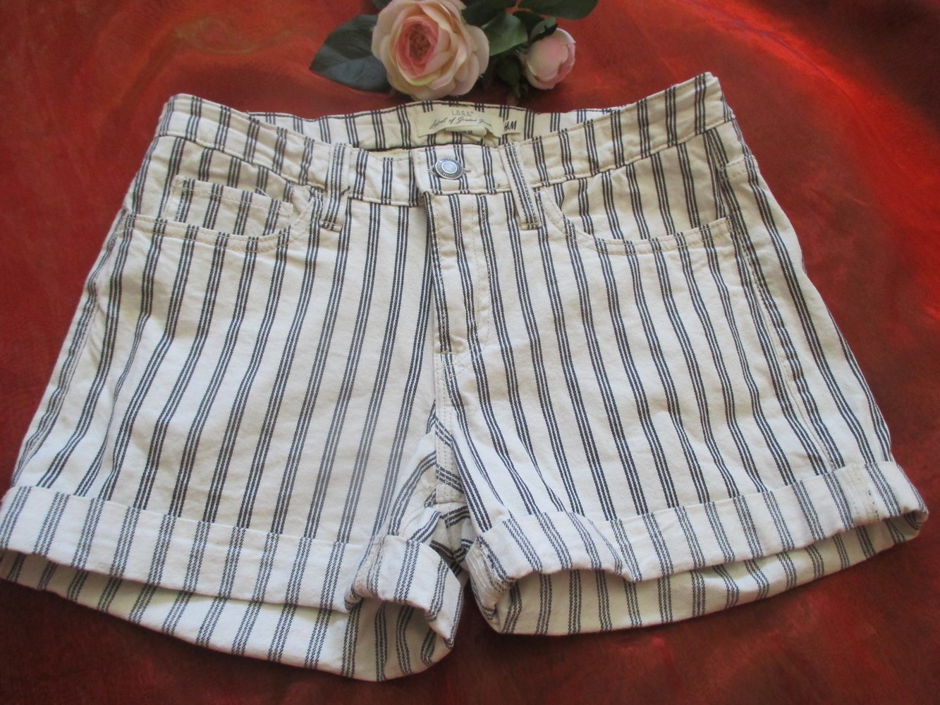 NEU * Marine * Navy * Maritim * Sailor * Knackpo * Streifen * Jeans * Bermuda- Short * Hotpants * Hose 