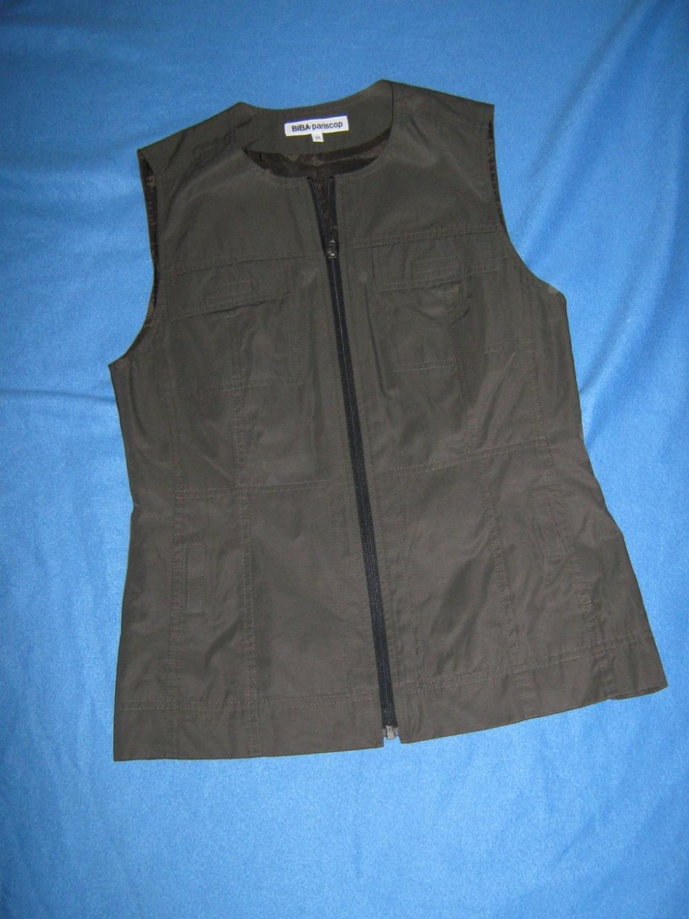  NEU * Apart * edel *mit ESPRIT * Ärmellose Weste ''BIBA by ESCADA'' Gr. 34- 36/ XS- S, 1 * oliv- khaki- grün *