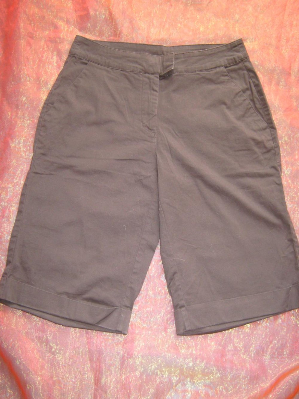 NEU * Sexy * stylisch * DESIGNER * Basic * Bermuda * Short * Hose * Gr. 36- 38/ S * schoko- braun *