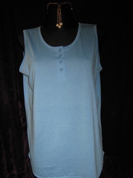 NEU * Klassisch * DESIGNER * Basic * Tank * Träger * Top * T- Shirt * mit Esprit * Gr. 40- 42, 44/ M- L * hell- himmel- blau * serenity *