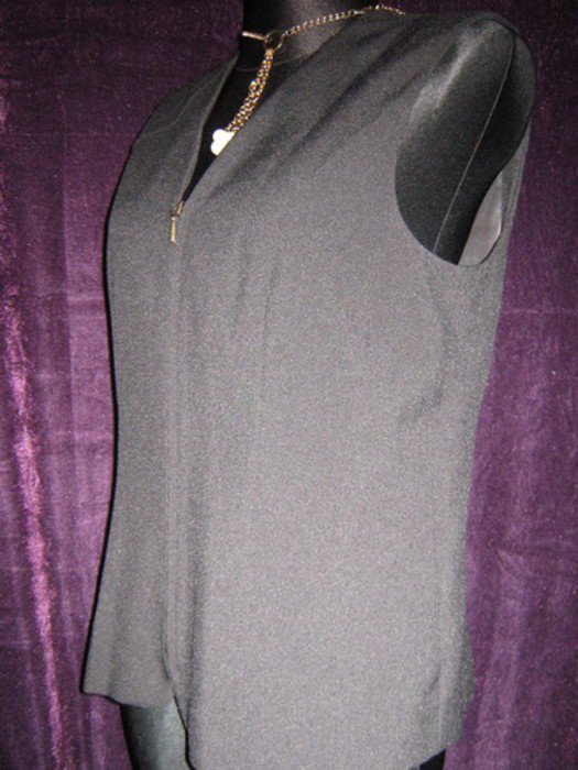 NEU * Sportiv * stylisch * Ärmellose * DESIGNER * Weste * Jacke * Gr. 36- 38/ S * schwarz * Gothic *