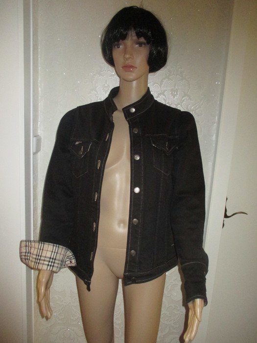  NEU * Edel * klassisch * Jeans- Jacke * Original ''BURBERRY'' Gr. 36- 38/ S * blau- Novacheck * Karo *
