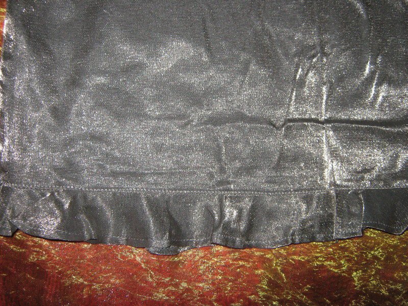 NEU * Edel * Original VINTAGE * Seiden * Chiffon * Satin * Italy- DESIGN * Volant * High Waist * Rock * Gr. 34- 36/ XS- S * silber- grau *