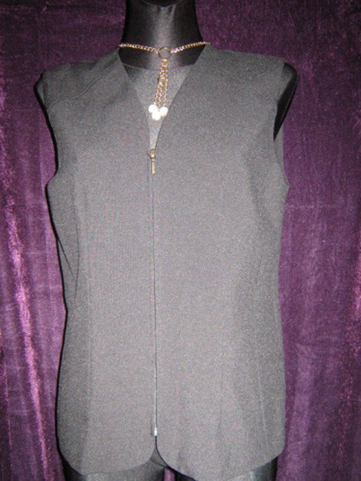 NEU * Sportiv * stylisch * Ärmellose * DESIGNER * Weste * Jacke * Gr. 36- 38/ S * schwarz * Gothic *