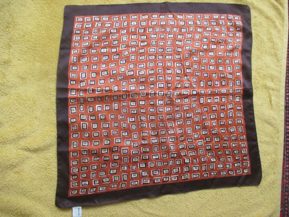 NEU * Edel * Karo * Geometrie * Klassik * Original VINTAGE * Seiden * Niki * Nicky * Tuch * Scarf 