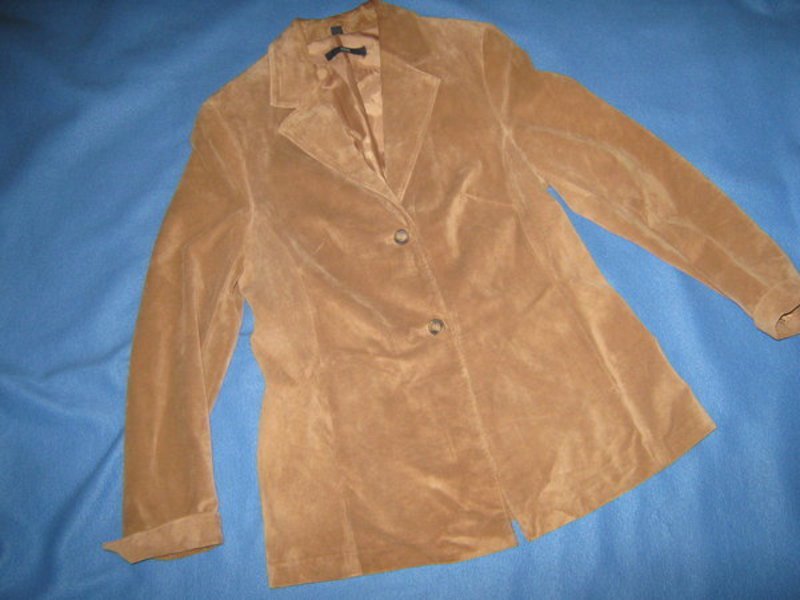 NEU * Original VINTAGE * Echt- Wild Leder * DESIGNER * Old- School- Style * Blazer * Jacke * Gr. 38- 40/ S- M * caramél- braun *