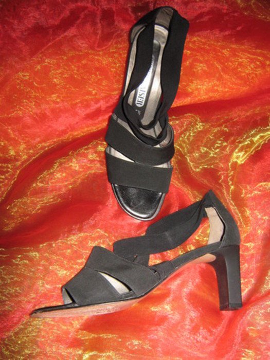 NEUw * Abend * Glitzer * Swarovski * Strass- Kristalle * Salsa * High Heels * Sandaletten * Sandalen * Schuhe 