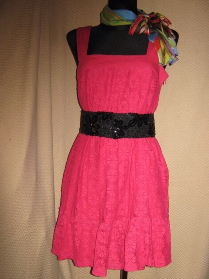  Rockabilly * A-Linie * Baby Doll- Style * Lace- Spitzen * Träger * Mini- Kleid 