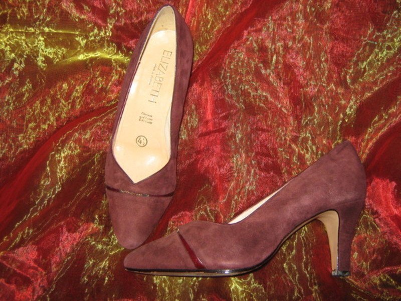 NEUw * Edel * Original VINTAGE * Echt * Nubuck * Velours Leder * High Heels * Pumps * Schuhe 