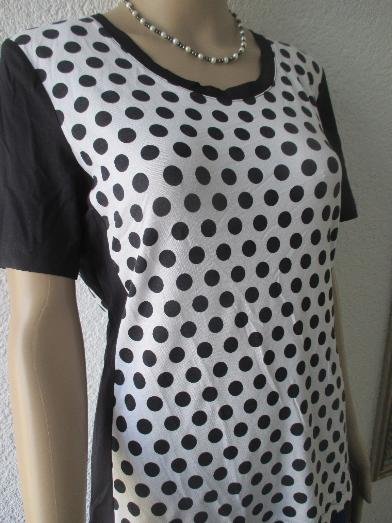  NEU mit ETIKETT * Edel * ausgefallen * Punkte * Polka dots * Tupfen * Kurzarm * T- Shirt 