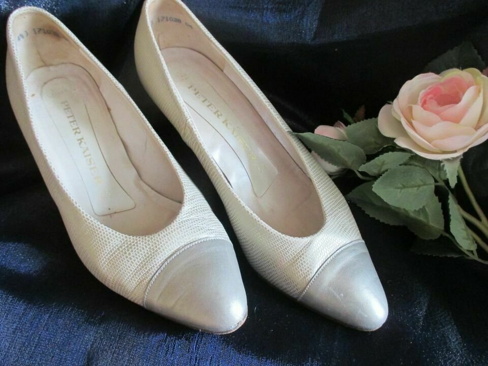 Edel * ausgefallen * Original VINTAGE * Echt- Leder * Heels * Pumps * Schuhe 