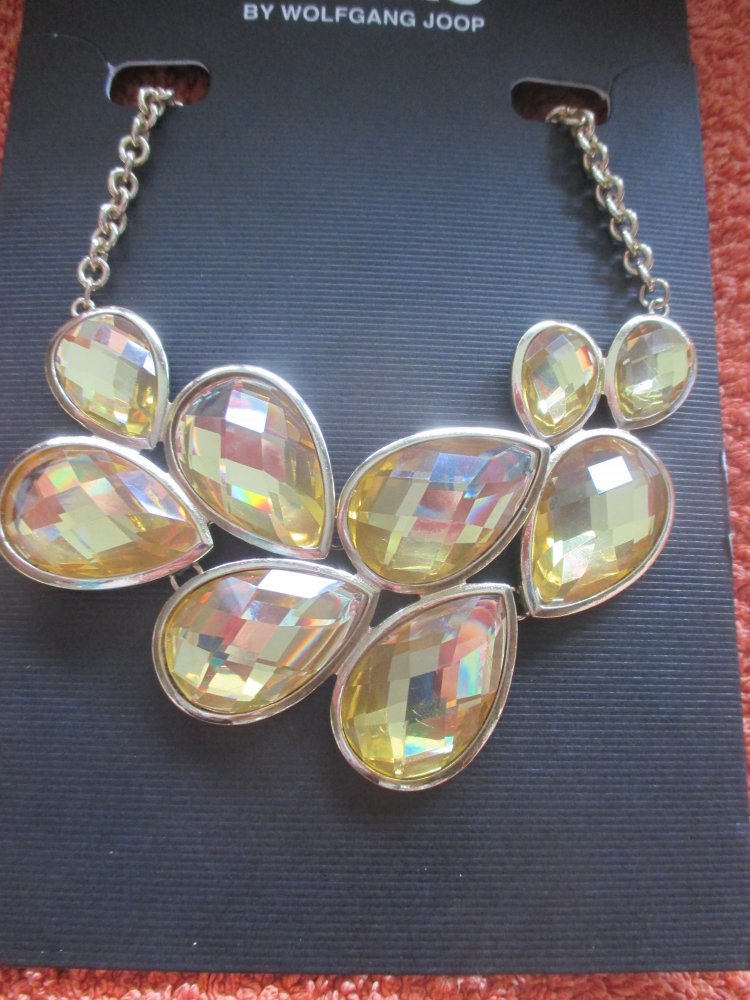 NEU mit ETIKETT * Anlass * Ausgeh * Ball * Swarovski * Strass * Kristalle * Steine * Glitzer * Glieder * Statement * Collier * KETTE 