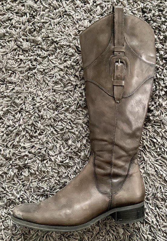 graue Stiefel used- look
