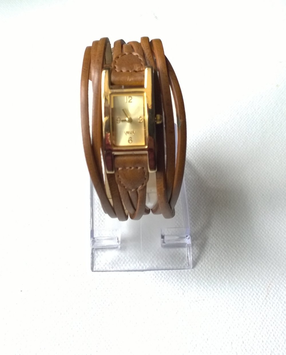 Uhr braun gold slakeeffekt