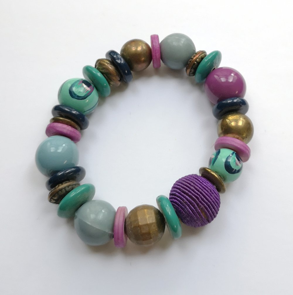 Armband lila türkis 