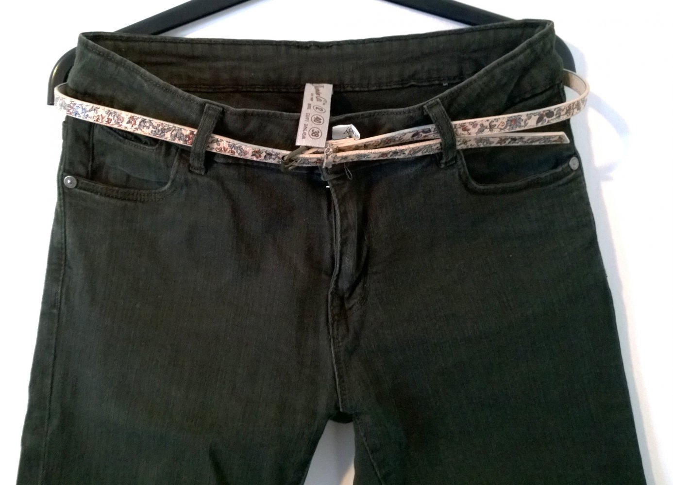 Stretchjeans dunkelgrau/khaki Gr.40