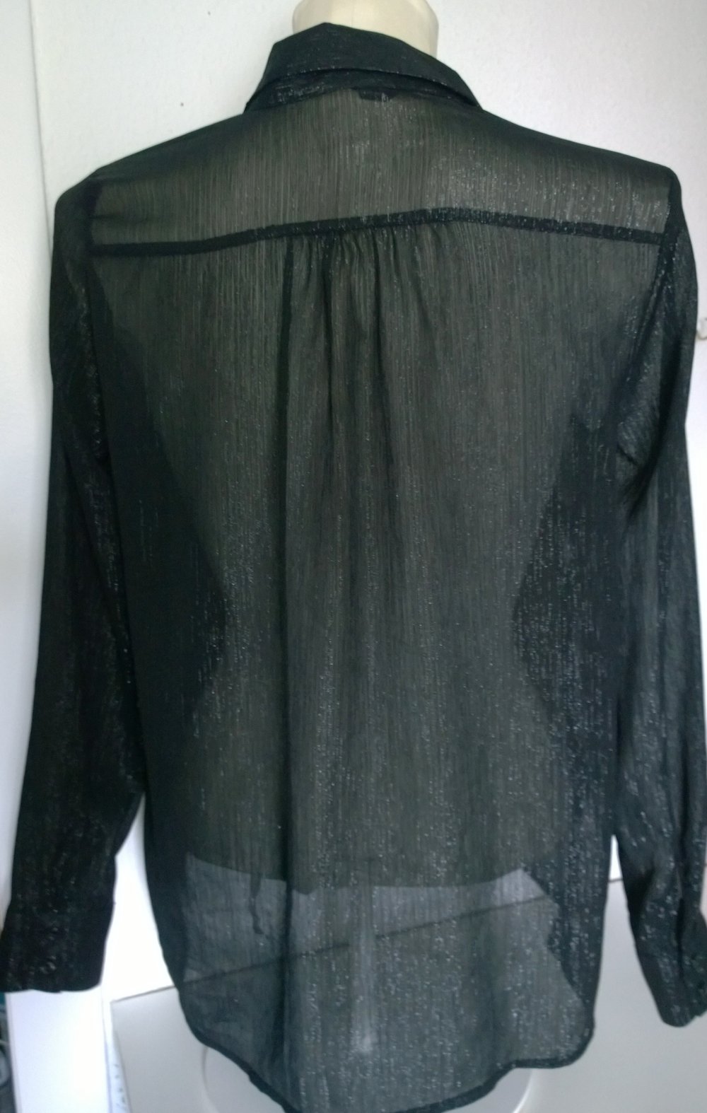 Bluse, H&M, Gr.40, schwarz, glitzer
