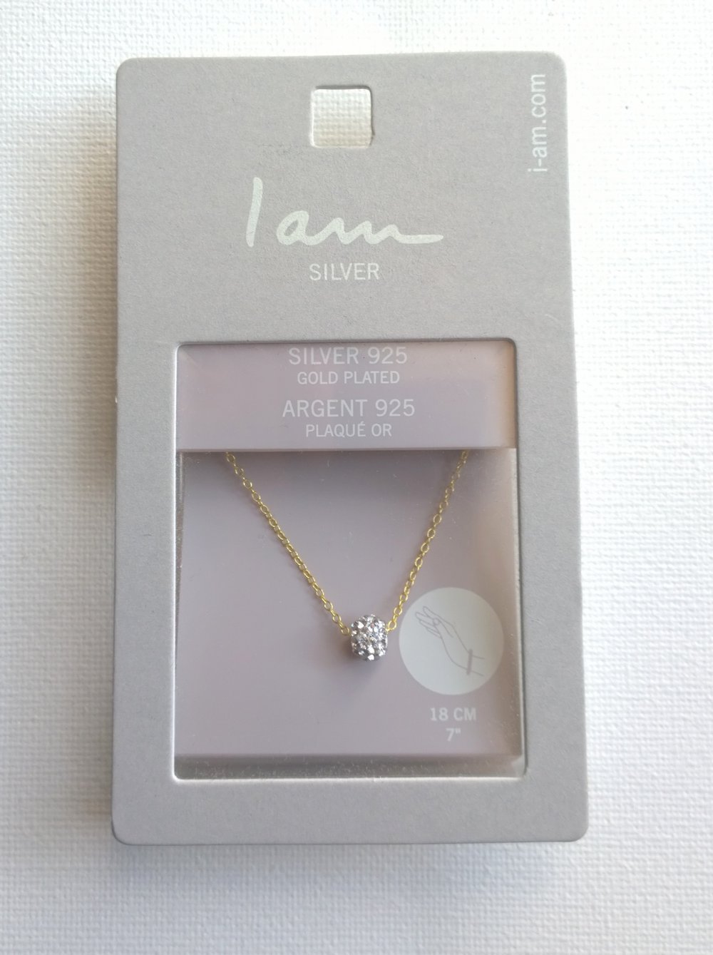 Armband Echtsilber, vergoldet mit Steinchen