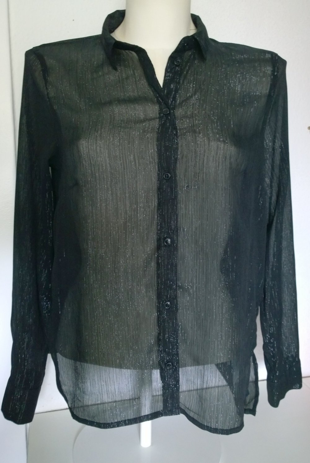 Bluse, H&M, Gr.40, schwarz, glitzer