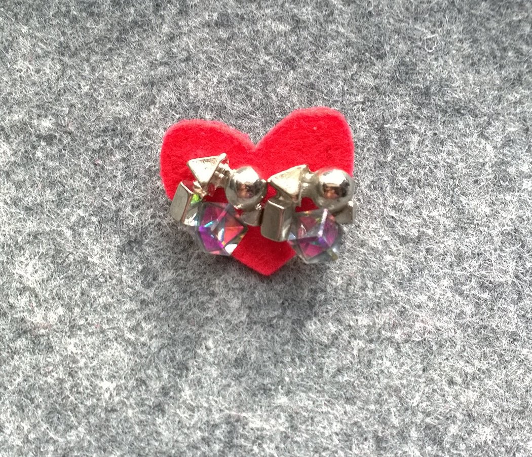 Ohrstecker geometrisch Modeschmuck silber