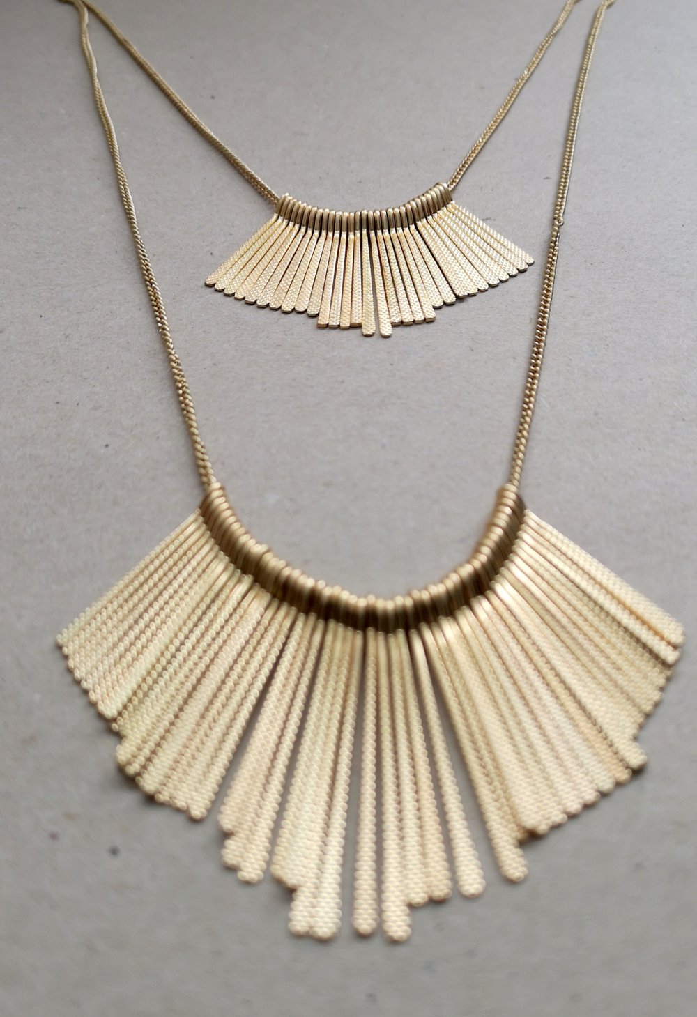 Lagenkette, lang, gold