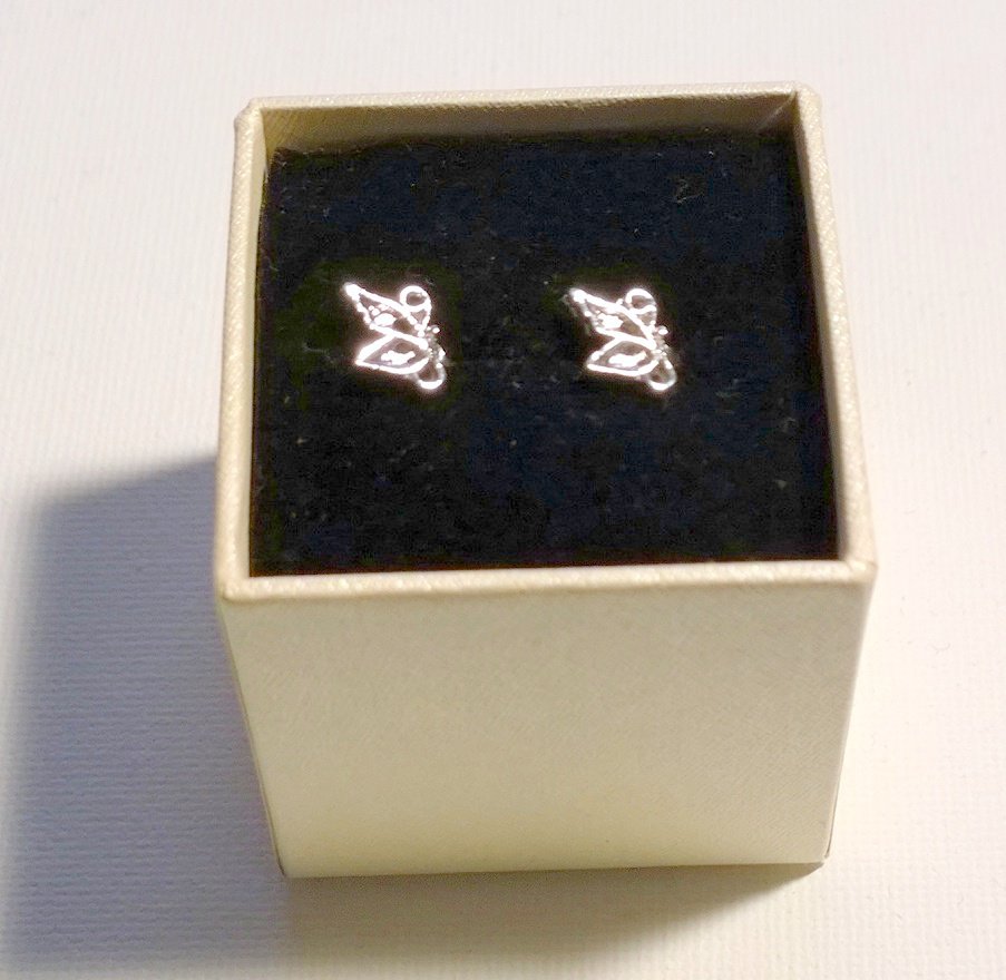 Schmetterling Ohrstecker Silber 925