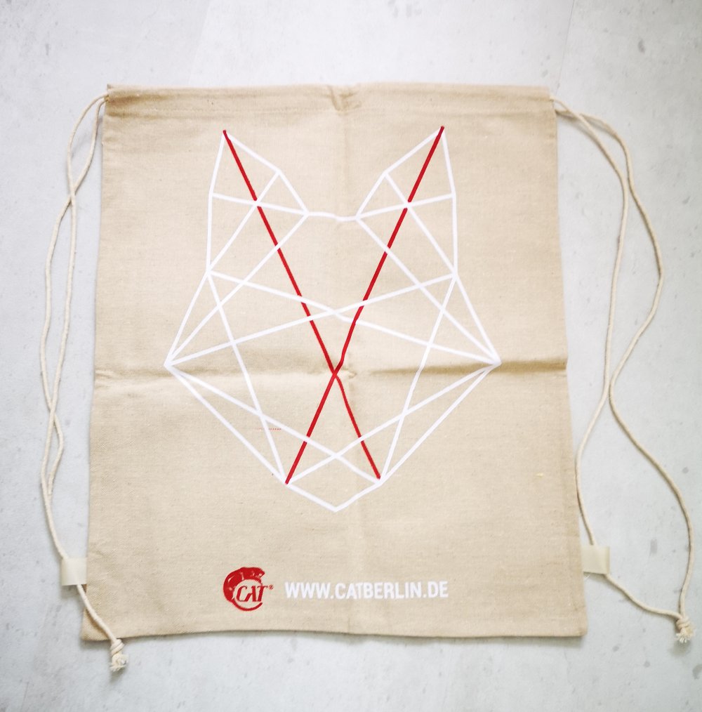 Turnbeutel, Jute Rucksack, Cat Berlin